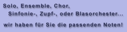 Noten für Blasorchester