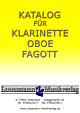 Katalog für Klarinette/Oboe/Fagott